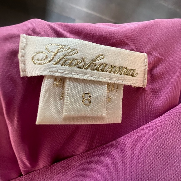 Shoshanna Pink Dress Asymmetrical Neckline Size 8 - Picture 5 of 6